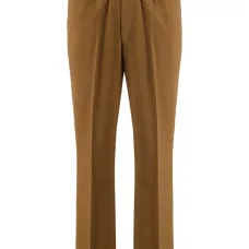 Шерстяные брюки на эластичном поясе