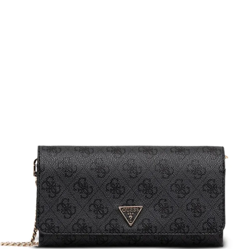 Сумка через плечо с монограммой и цепочкой