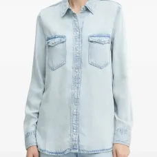 Топ с карманами на пуговицах