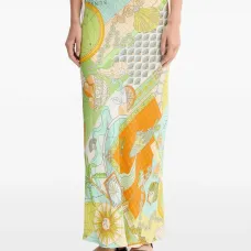 Длинная юбка с узором Длинная юбка с узором