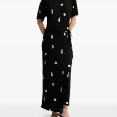 Макси-платье с принтом ракушек Макси-платье с принтом ракушек