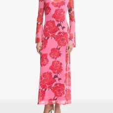 Платье макси с длинными рукавами Платье макси с длинными рукавами