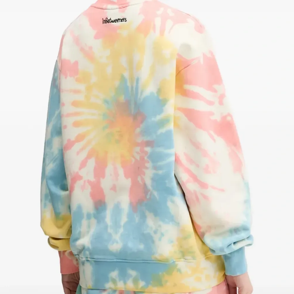 Свитшот с графическим принтом в технике тай-дай