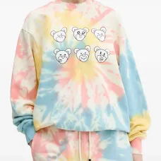 Свитшот с графическим принтом в технике тай-дай