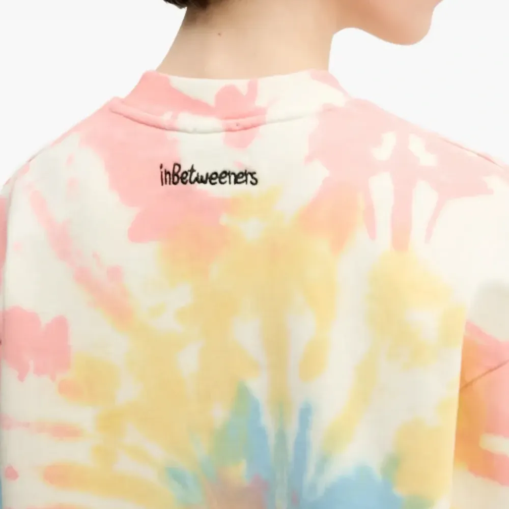 Свитшот с графическим принтом в технике тай-дай