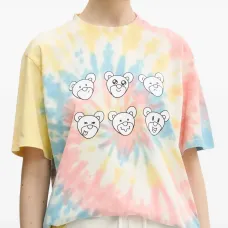 Футболка с графическим принтом в технике тай-дай