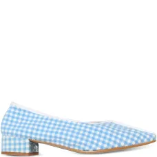 Туфли в клетку гингем