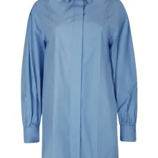 Платье-рубашка мини Zena с объемными рукавами Платье-рубашка мини Zena с объемными рукавами