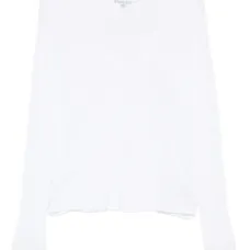 Футболка с V-образным вырезом и длинными рукавами Футболка с V-образным вырезом и длинными рукавами