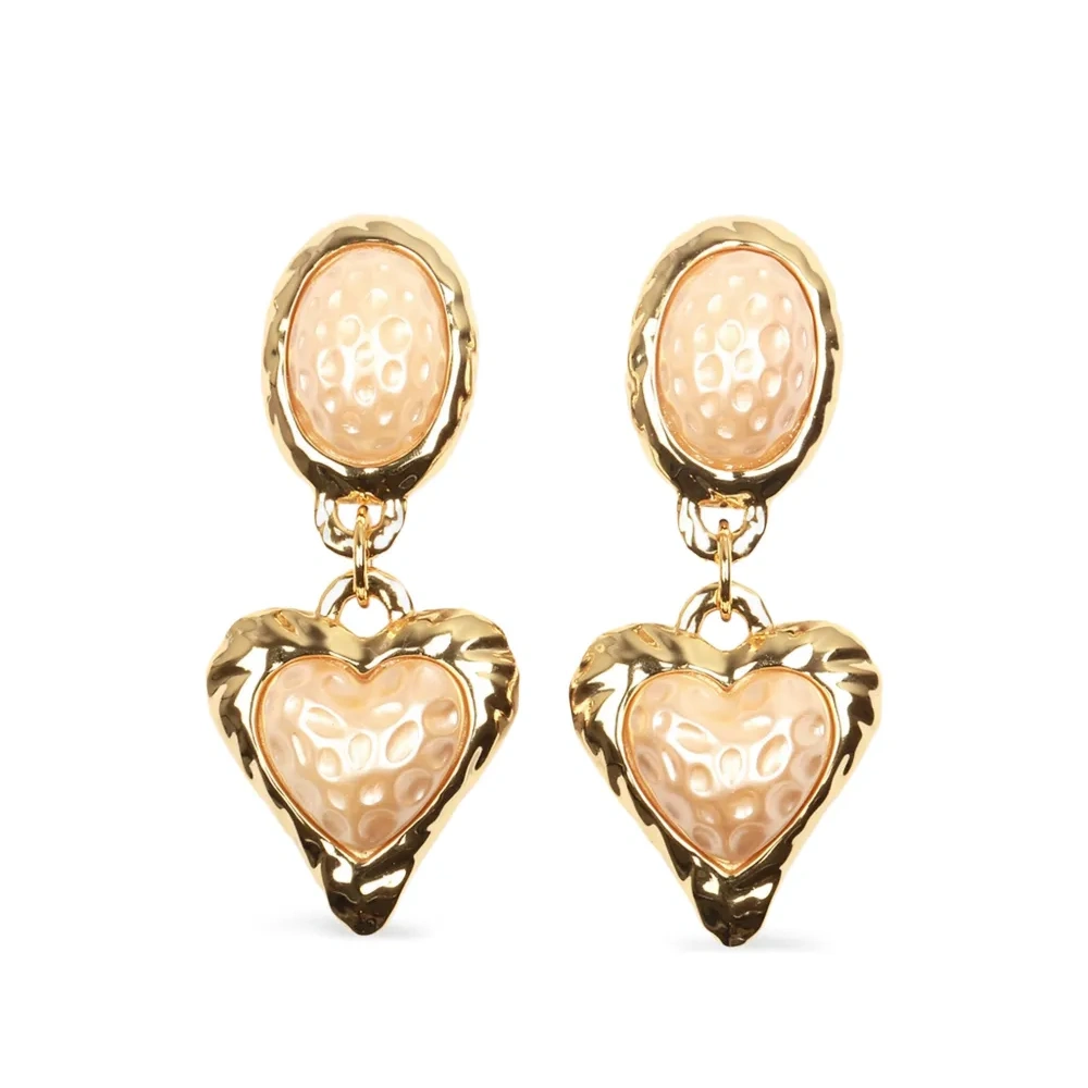 Серьги в форме сердца