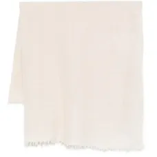 Кашемировый шарф с бахромой