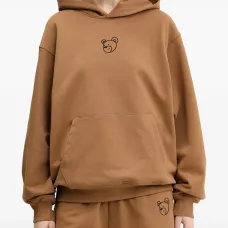 Худи с капюшоном и принтом в виде медведя