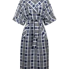 Двубортное пальто в клетку Двубортное пальто в клетку