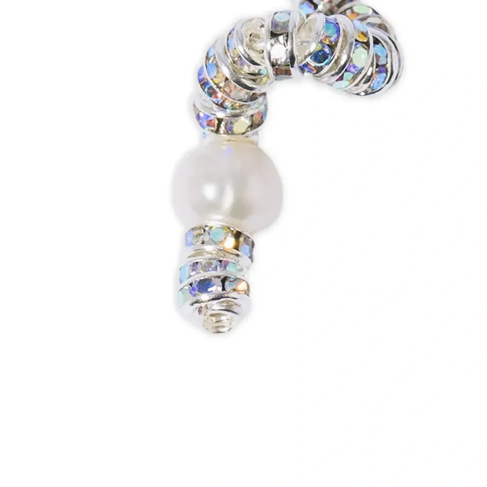 Серьги Tiny Snakes с кристаллами