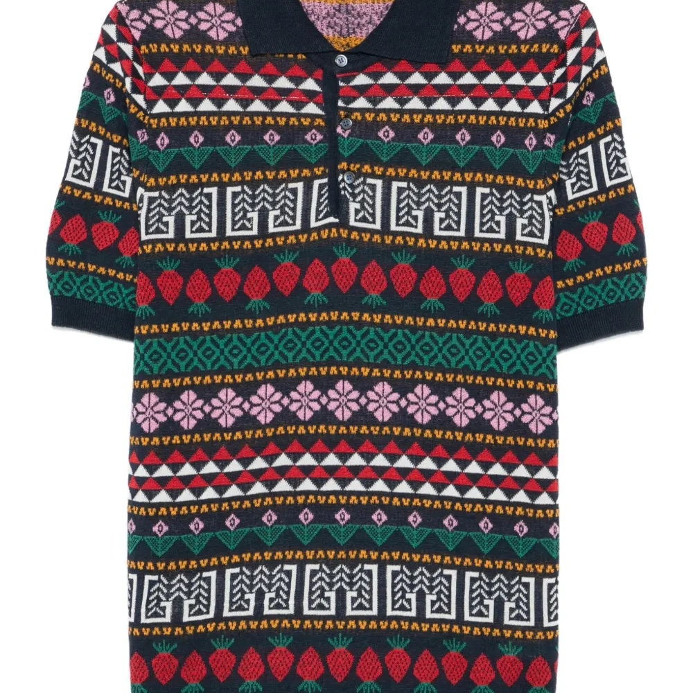 Рубашка поло с геометричным узором