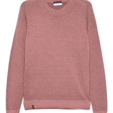 Свитер в рубчик с круглым вырезом