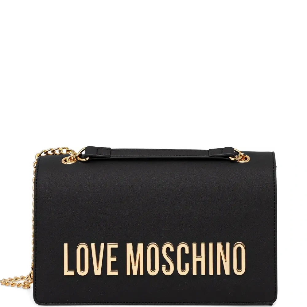 Сумка-кроссбоди с цепочкой и логотипом