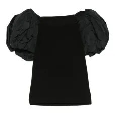 Топ с объемными рукавами