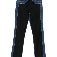 Прямые джинсы со вставками