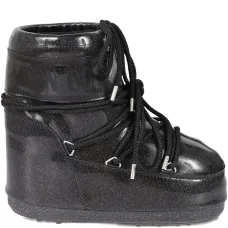 Блестящие ботинки на шнуровке