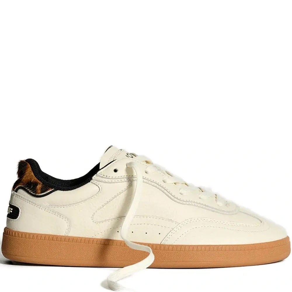 Кроссовки Park на шнуровке с анималистичным принтом