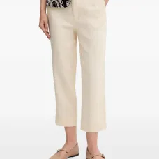 Укороченные брюки из льна