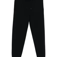 Шерстяные спортивные брюки с манжетами в рубчик