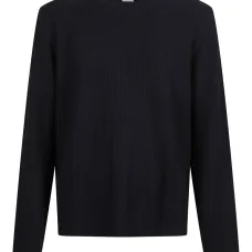 Вязаный свитер в рубчик