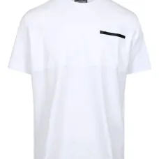 Футболка с панельным дизайном и карманом на молнии