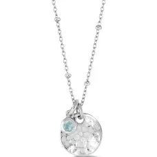 Колье с аквамарином