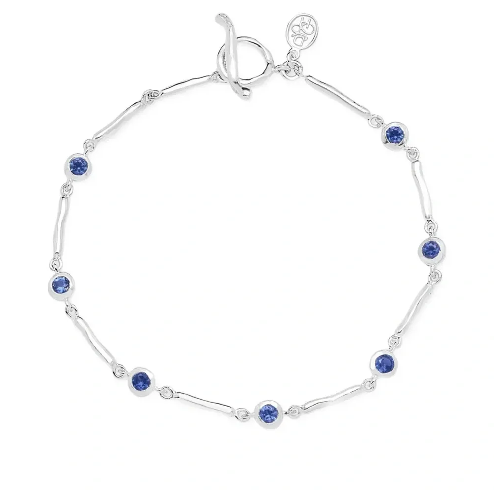 Браслет с сапфирами