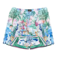 Плавки-шорты с графичным принтом