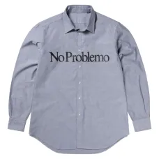 Рубашка с принтом-слоганом