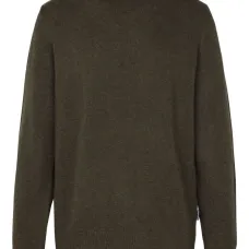 Шерстяной свитер с нашивками на локтях Шерстяной свитер с нашивками на локтях