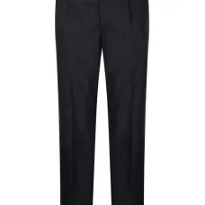 Брюки строгого кроя со складками