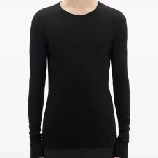 Рубашка с длинными рукавами и ребристой вязкой Рубашка с длинными рукавами и ребристой вязкой