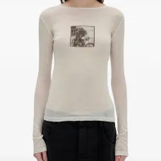 Хлопковая футболка с принтом Fiene