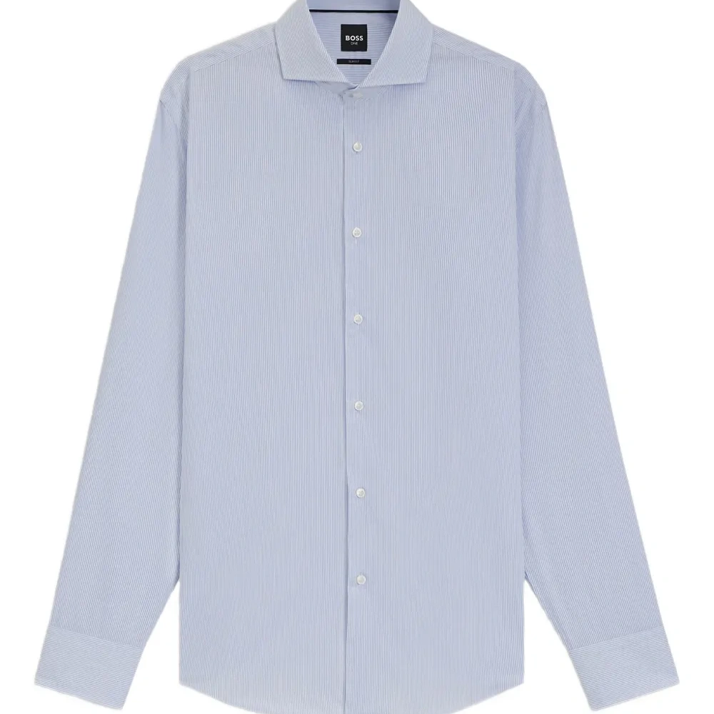 Полосатая рубашка с длинными рукавами