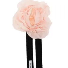 Чокер с цветочным декором из шелка