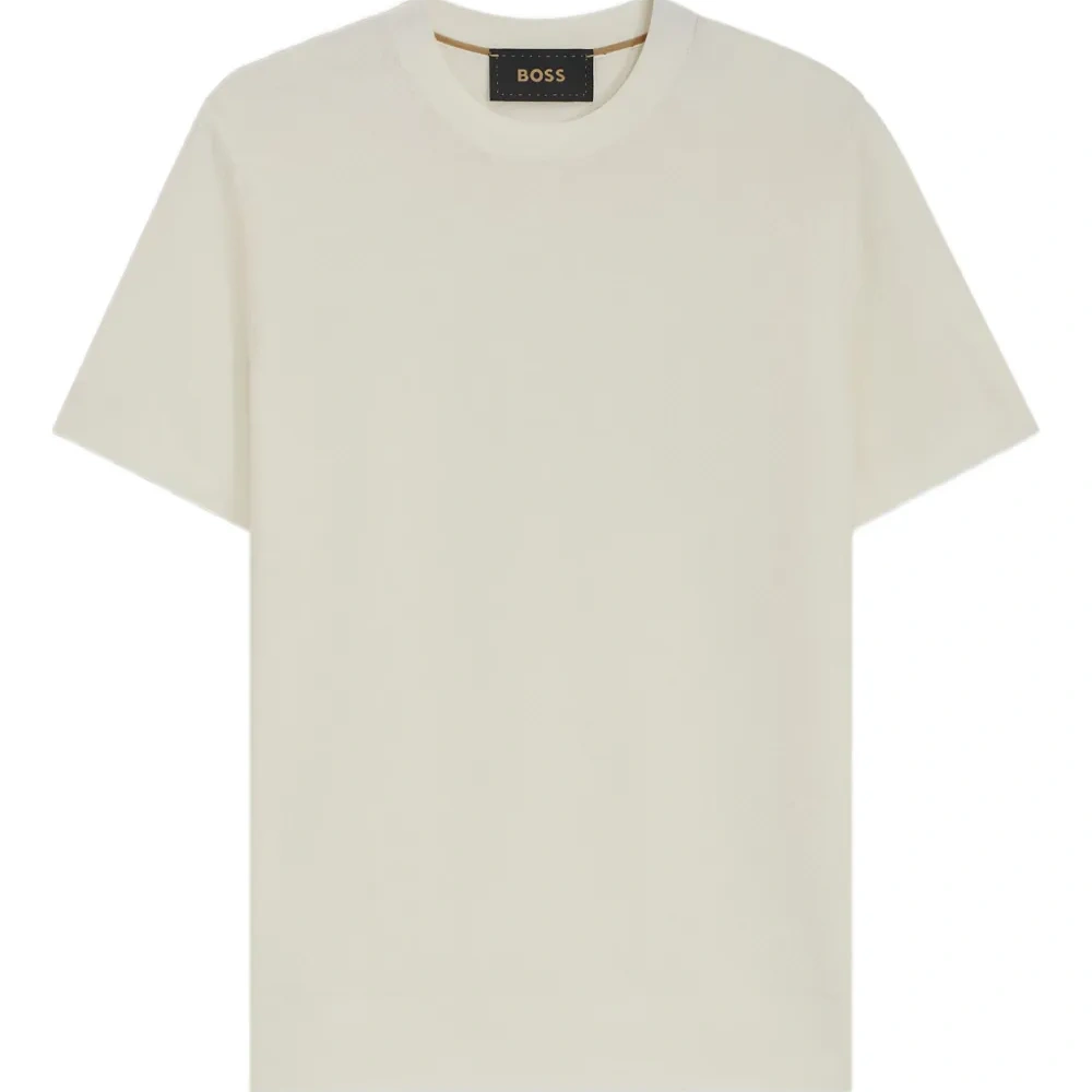 Фактурная футболка с круглым вырезом