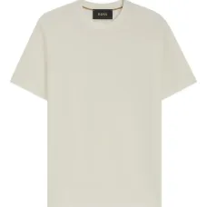 Фактурная футболка с круглым вырезом