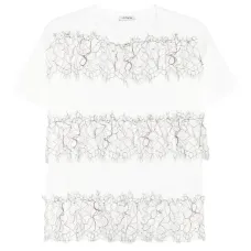 Футболка с кружевом