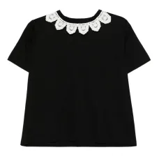 Футболка с кружевом
