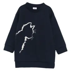 Платье-толстовка с вышивкой