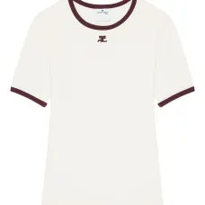 Футболка с контрастной отделкой