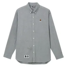 Рубашка с длинными рукавами и нашивкой-логотипом Рубашка с длинными рукавами и нашивкой-логотипом