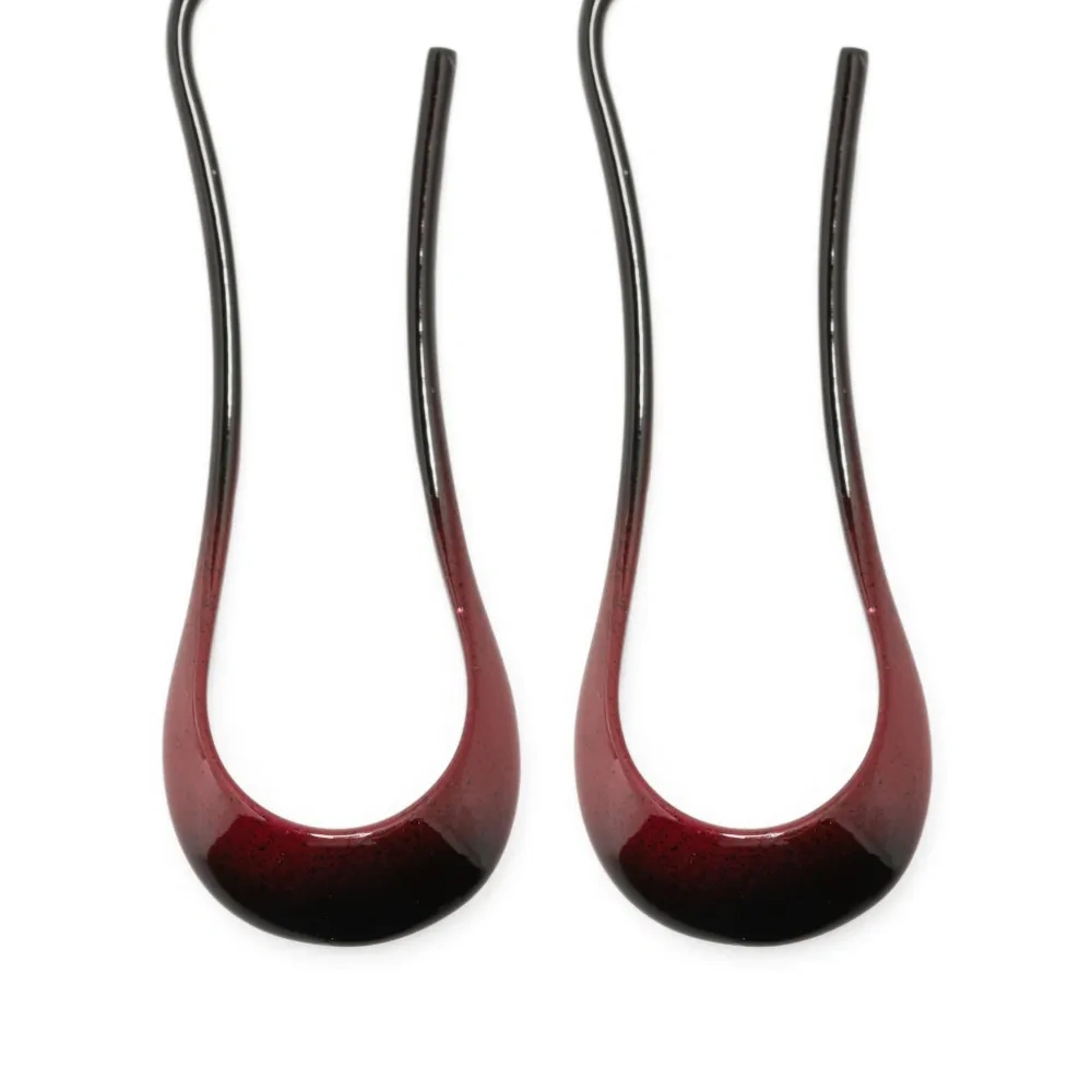 Серьги с изогнутым концом