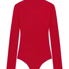 Боди с высоким воротником