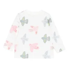 Футболка с длинными рукавами и принтом