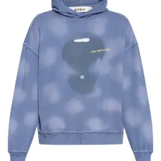 Худи с бахромой и принтом